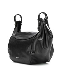 Черная кожаная сумка через плечо с шипами от Isabel Marant
