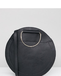 Черная кожаная сумка через плечо от Accessorize