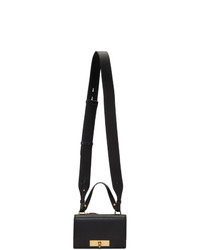 Черная кожаная сумка через плечо от Alexander McQueen