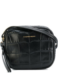 Черная кожаная сумка через плечо от Alexander McQueen