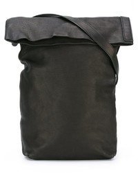 Черная кожаная сумка через плечо от Ann Demeulemeester