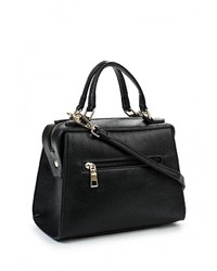 Черная кожаная сумка через плечо от Anna Wolf