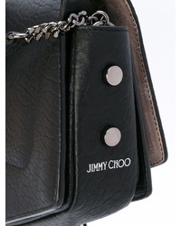 Черная кожаная сумка через плечо от Jimmy Choo