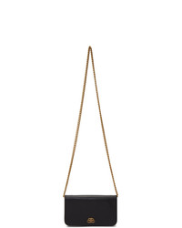 Черная кожаная сумка через плечо от Balenciaga