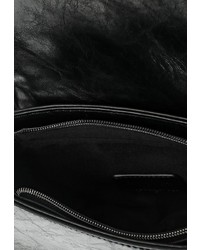 Черная кожаная сумка через плечо от Bata