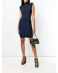 Черная кожаная сумка через плечо от Balmain