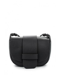 Черная кожаная сумка через плечо от Befree