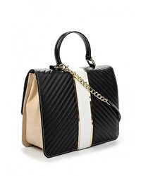 Черная кожаная сумка через плечо от Braccialini