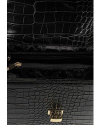 Черная кожаная сумка через плечо от Calipso