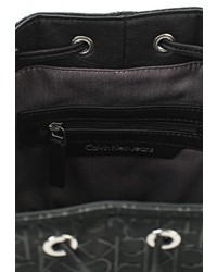 Черная кожаная сумка через плечо от Calvin Klein Jeans