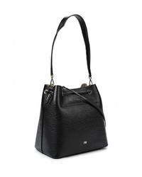 Черная кожаная сумка через плечо от Cavalli Class