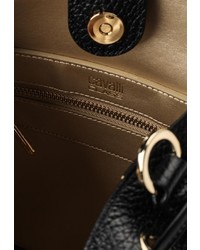 Черная кожаная сумка через плечо от Cavalli Class