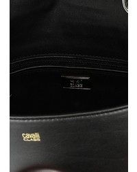 Черная кожаная сумка через плечо от Cavalli Class