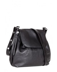 Черная кожаная сумка через плечо от Ecco