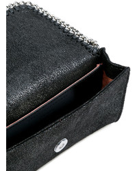 Черная кожаная сумка через плечо от Stella McCartney