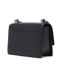 Черная кожаная сумка через плечо от Valextra