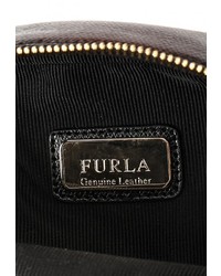 Черная кожаная сумка через плечо от Furla