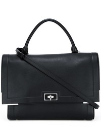 Черная кожаная сумка через плечо от Givenchy
