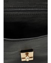 Черная кожаная сумка через плечо от Johnny