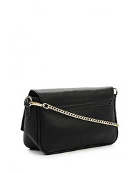 Черная кожаная сумка через плечо от Johnny