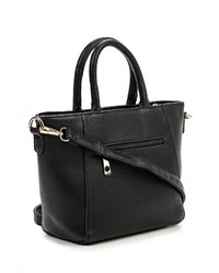 Черная кожаная сумка через плечо от Johnny