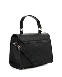 Черная кожаная сумка через плечо от Johnny