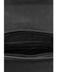 Черная кожаная сумка через плечо от Johnny