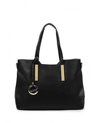 Черная кожаная сумка через плечо от Johnny