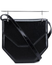 Черная кожаная сумка через плечо от M2Malletier