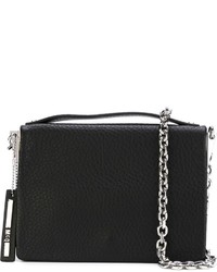 Черная кожаная сумка через плечо от McQ by Alexander McQueen