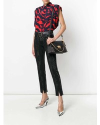 Черная кожаная сумка через плечо от Givenchy