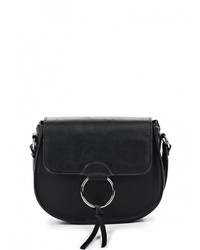 Черная кожаная сумка через плечо от Modis
