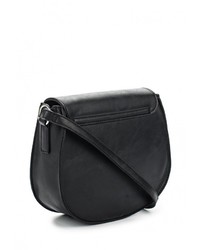 Черная кожаная сумка через плечо от Modis