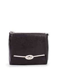 Черная кожаная сумка через плечо от Palio