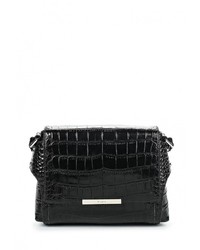 Черная кожаная сумка через плечо от Palio