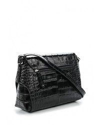 Черная кожаная сумка через плечо от Palio