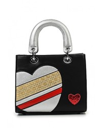 Черная кожаная сумка через плечо от Paolo