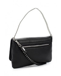 Черная кожаная сумка через плечо от Pieces