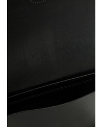 Черная кожаная сумка через плечо от Pieces