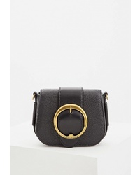 Черная кожаная сумка через плечо от Polo Ralph Lauren