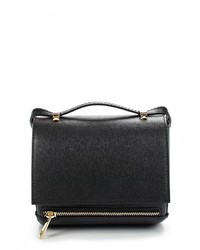Черная кожаная сумка через плечо от Roberta Rossi