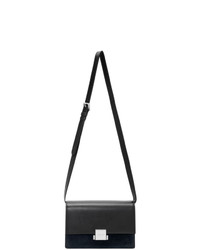 Черная кожаная сумка через плечо от Saint Laurent