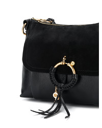 Черная кожаная сумка через плечо от See by Chloe