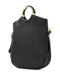 Черная кожаная сумка через плечо от See by Chloe