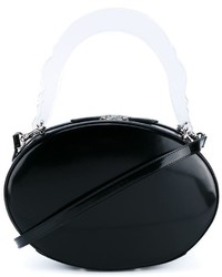 Черная кожаная сумка через плечо от Simone Rocha