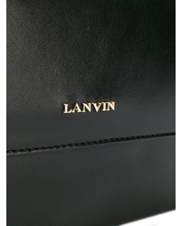 Черная кожаная сумка через плечо от Lanvin