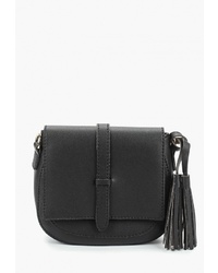 Черная кожаная сумка через плечо от Trendy Bags