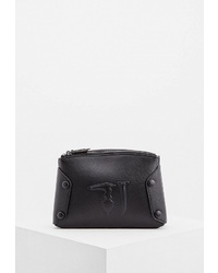 Черная кожаная сумка через плечо от Trussardi Jeans