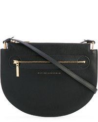 Черная кожаная сумка через плечо от Victoria Beckham