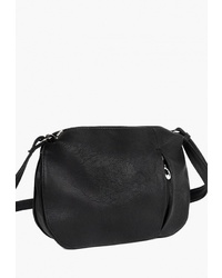 Черная кожаная сумка через плечо от Vita